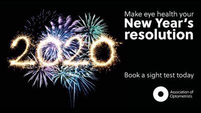 2020 Make eye health your New Year's resolution poster