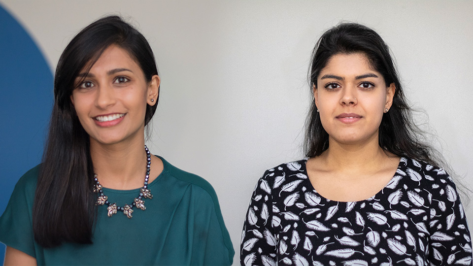 Farah Topia and Roshni Kanabar, AOP staff