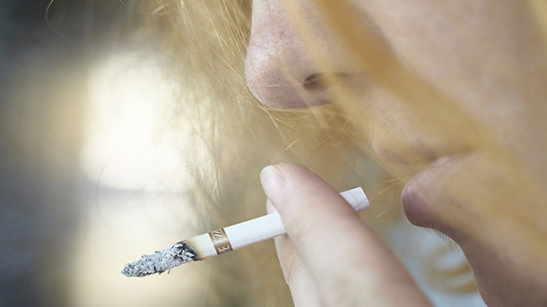 Woman smoking