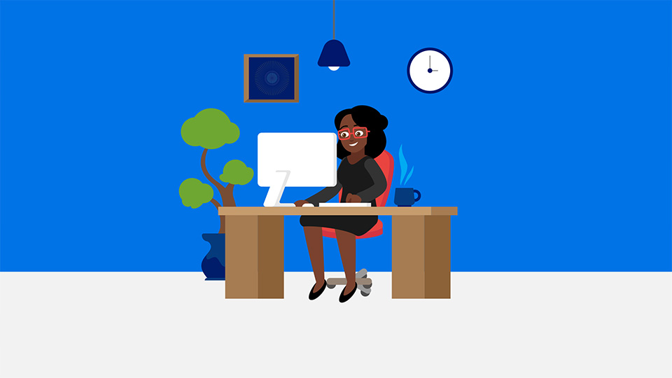 First day at work animation