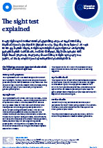 AOP sight test explained leaflet