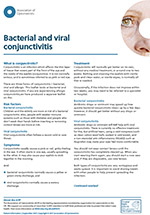 Bacterial and viral conjunctivitis leaflet from the AOP
