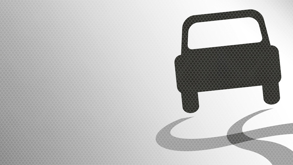 A car swerving