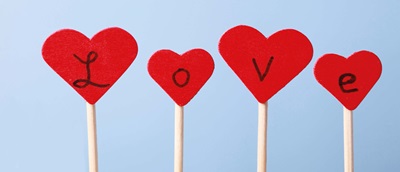 Love hearts on a stick