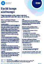 Eyelid lumps and bumps leaflet