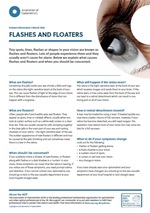 AOP advice on flashes and floaters