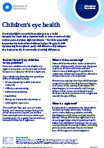 Download children's eye health leafelt