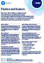 Download our flashes and floaters leaflet