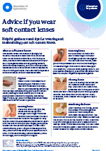 Download our leaflet: Advice for soft contact lens wearers