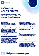 Screen time facts leaflet