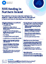 AOP NHS funding Northern Ireland leaflet