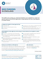 NHS funding England leaflet