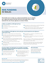 NHS funding Wales leaflet
