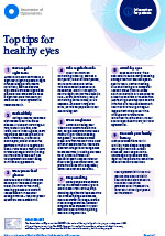 Top tips for healthy eyes leaflet