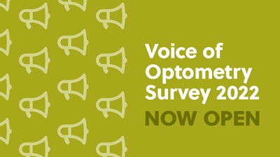 Voice of Optometry Survey 2022 - Now Open banner