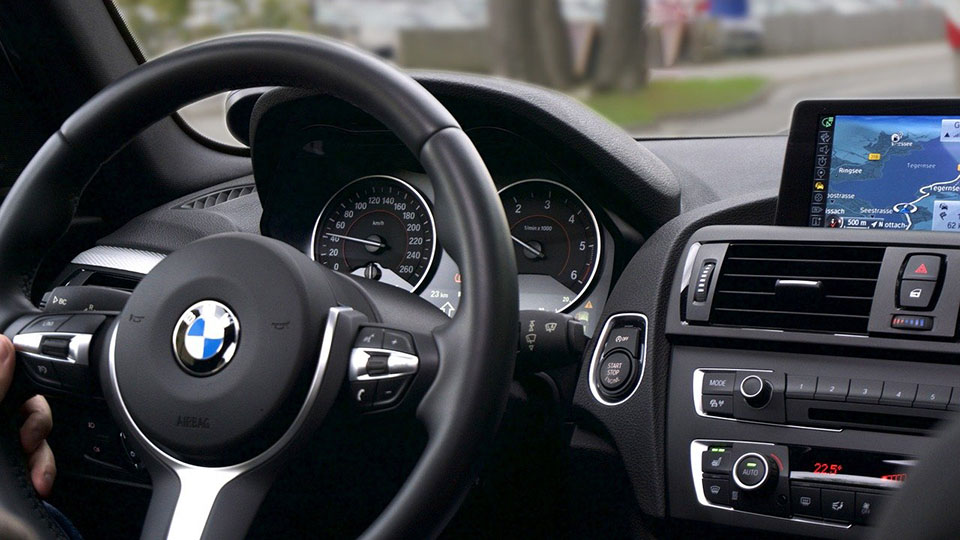 Driving a car