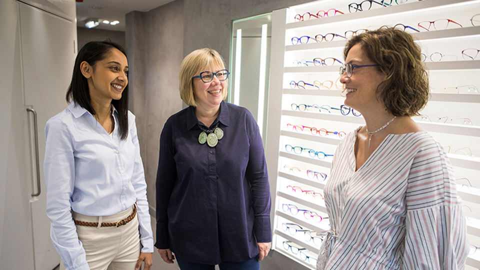 Optometrists at work