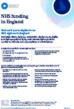 NHS funding England leaflet