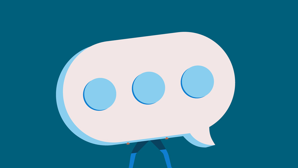Illustration of a speech bubble