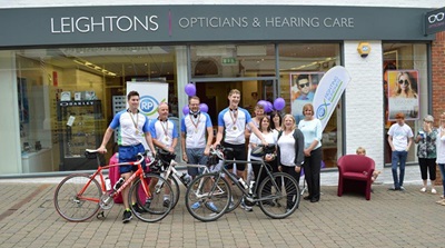 Leightons staff pedal for charity