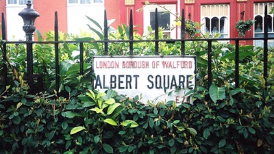 Eastenders Albert Square sign