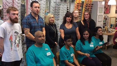 Specsavers team held a fundraising event