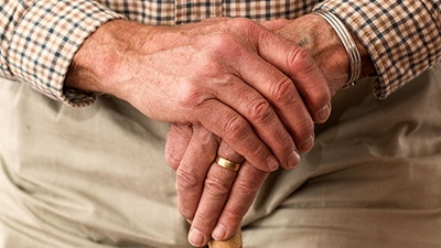 Aged hands