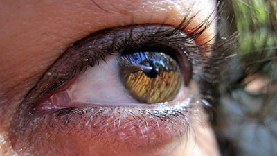 Close-up of a brown eye
