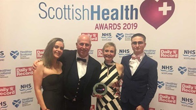 Scott Mackie at the Scottish Health Awards 2019