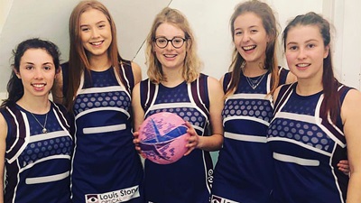 Cardiff University’s optometry student netball team