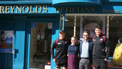 Reynolds Opticians rugby sponsors