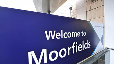 Moorfields Eye Hospital sign