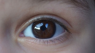 Brown eye close-up