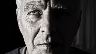 Elderly man close up