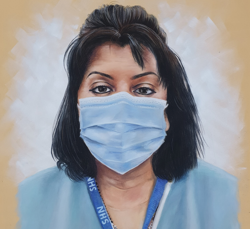 illustration of health worker