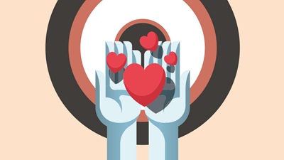 heart in open hands animation