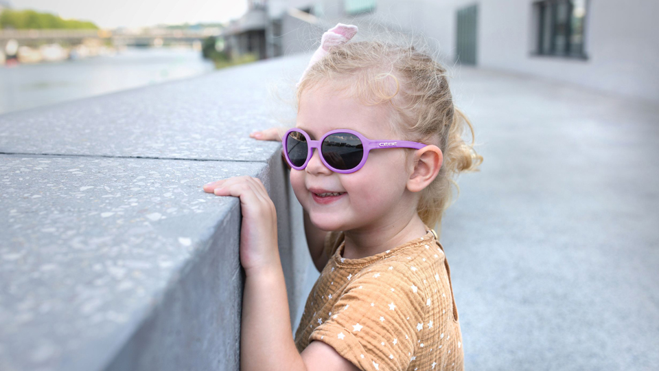 little girl smiling
