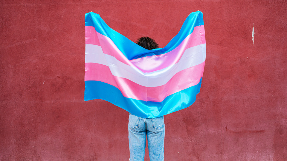 person holding flag