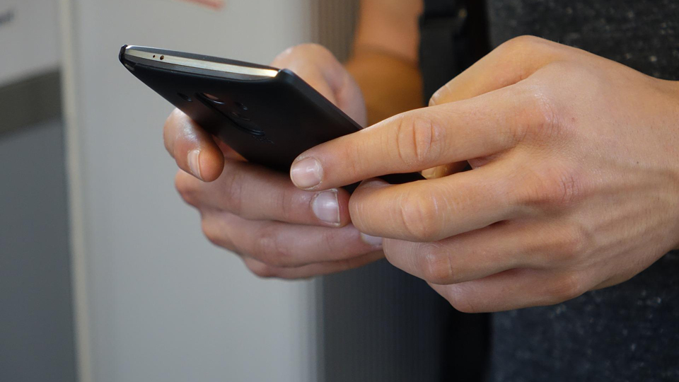 smartphone in hands