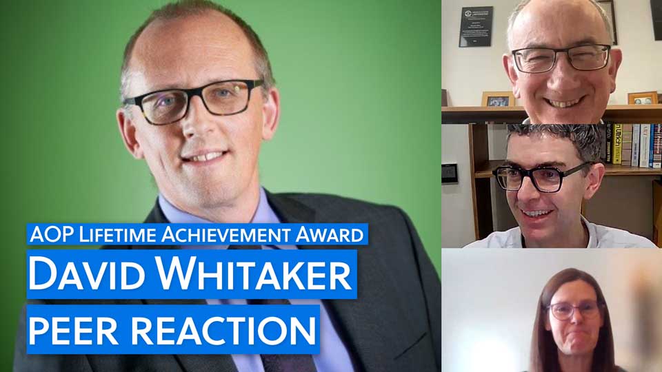 AOP Lifetime Achievement Award peer reactions