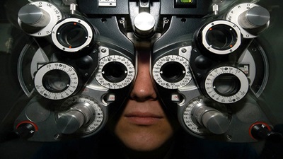 Person having a sight test