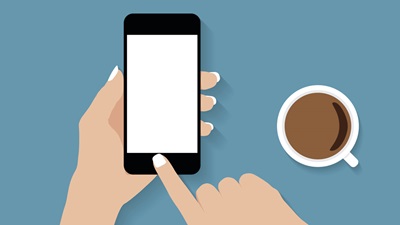 smartphone and coffee