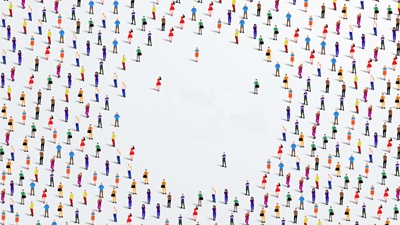 people in a circle