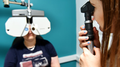 Optometry student at Teesside University