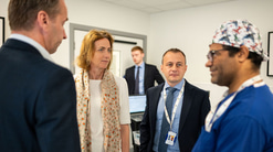 MP Pam Cox with Optegra team and surgeon Mr Mahmoud Radwan