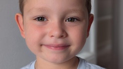 Jude Petrie, a four-year-old boy