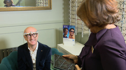 Dr Ian Beasley talking to Lucy Uddin 