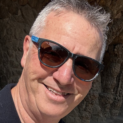 Ant wearing dark blue and black sunglasses