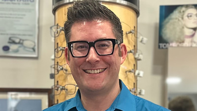 Jim photographed for his practice Eyesite