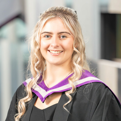 Kiera Logan in graduation attire 